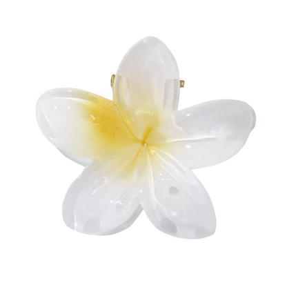 Bauhinia Flower Frangipani Hair Claw Clip - Botanical Hair Clamp for Women, Nature-Inspired Hair Accessory